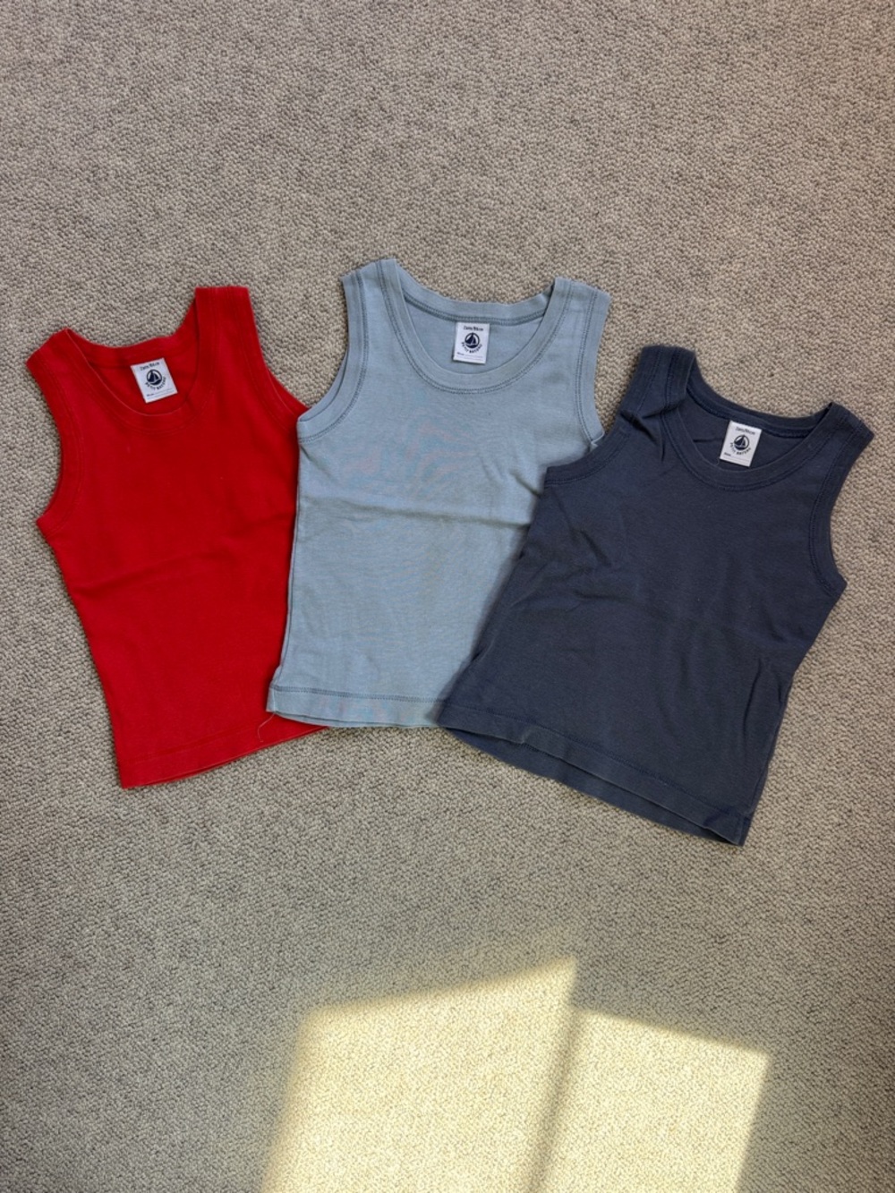 Petit Bateau Tank Top Trio